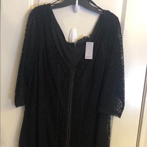 Black lace lane Bryant dress new with tags